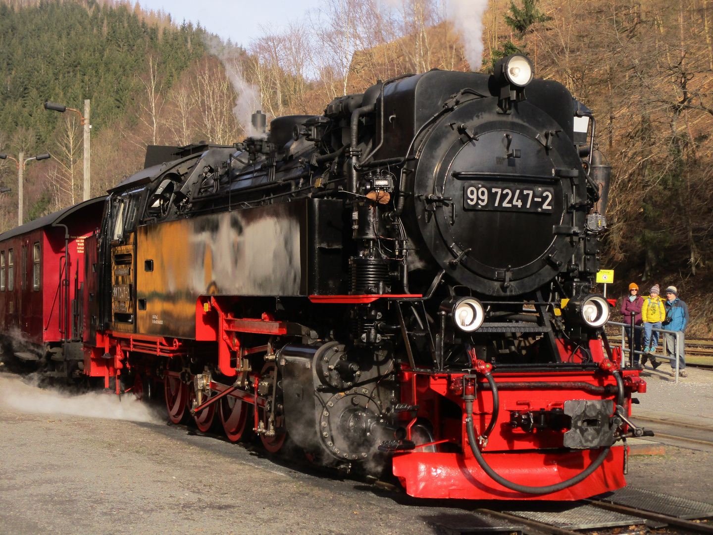 Neue Lok am Nordhäuser Dampfzug.