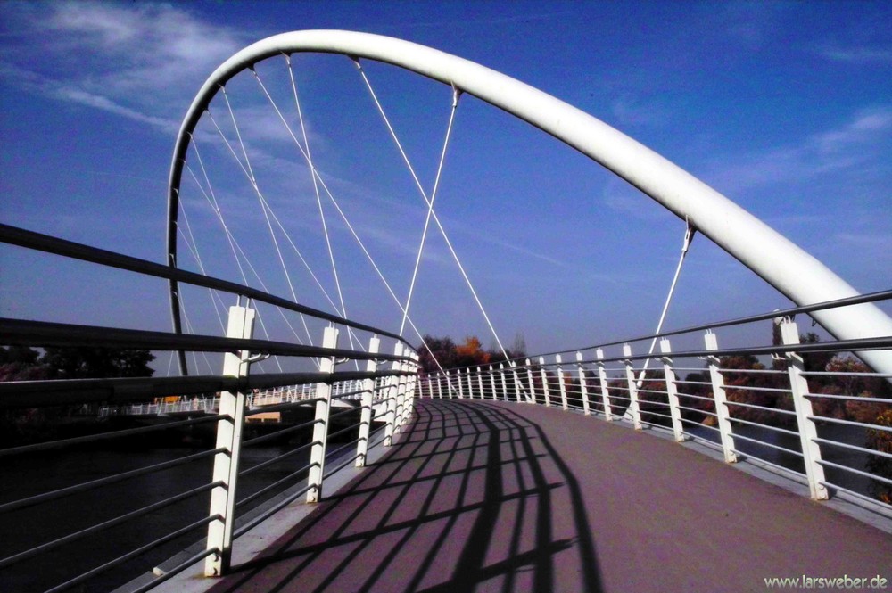 Neue Muldebrücke in Dessau-Rosslau zum Tiergarten