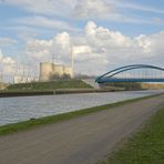 Neue Straßenbrücke am Hamm-Datteln-Kanal auf der Höhe von Werne-Stockum/Hamm-Sandbochum