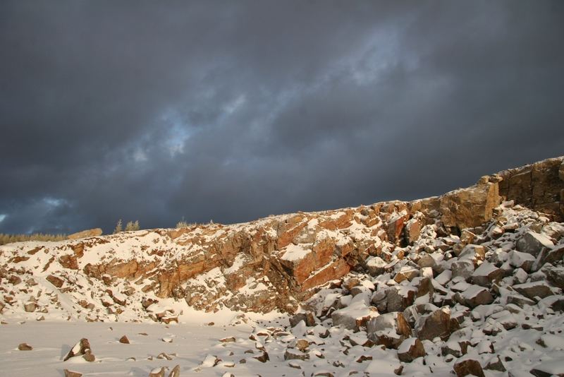 neue Strosse im Neuschnee