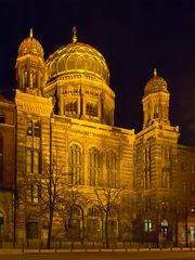 Neue Synagoge Spandauer Vorstadt Nacht