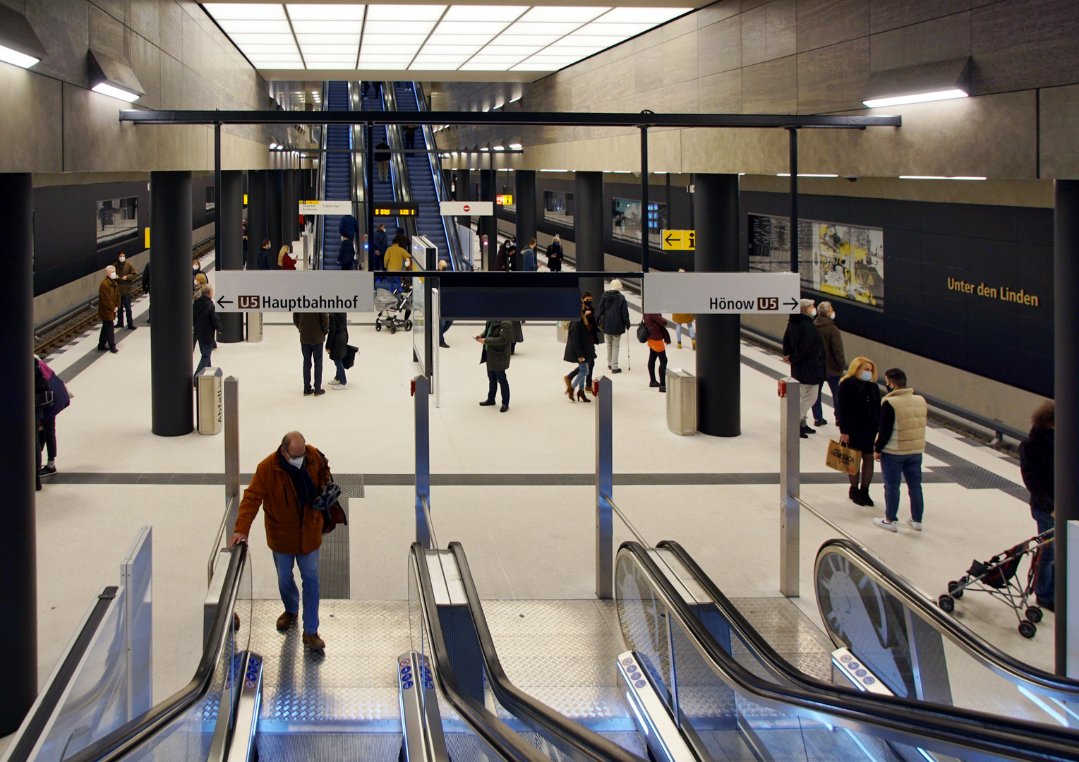 Neue U-Bahn-Station "Unter den Linden": U5-Bahnsteig