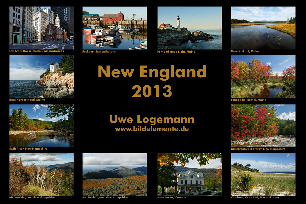 Neuengland - Fotokalender 2013