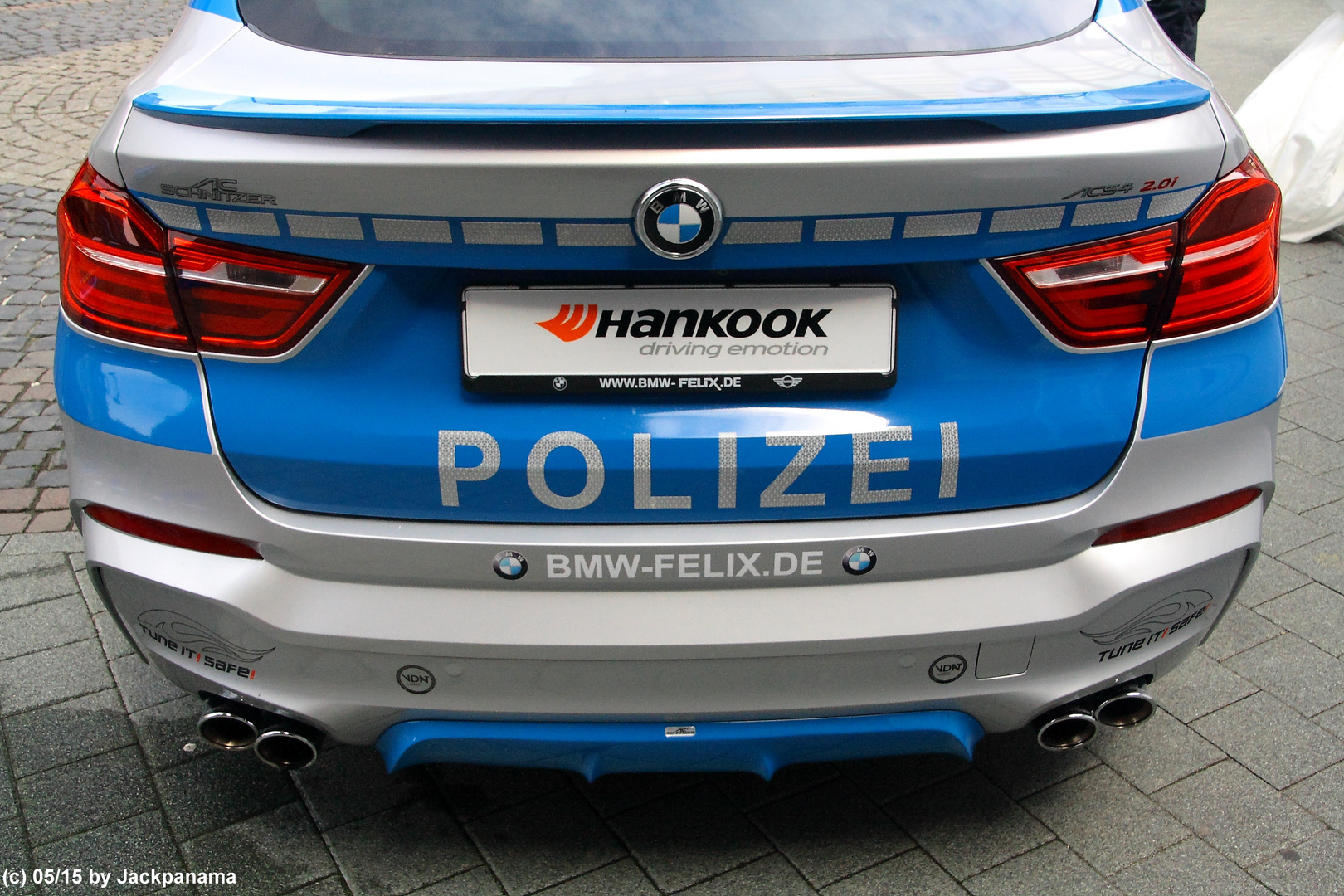 Neuer B M W für die Polizei / Vorstellung auf dem Fest der Kulturen in Bottrop