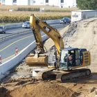 Neuer Fahrbahnverlauf von der früheren alten A 30 zur Brücke BW 1 aus  Bad Oeynhausen