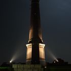 Neuer Leuchtturm Borkum bei Nacht