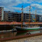 Neuer Liegeplatz der Alexander von Humboldt 1 in Bremen