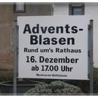 NEUER TERMIN ZUM ADVENTSBLASEN