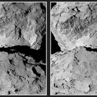 Neueres Stereo von Rosetta (3D)