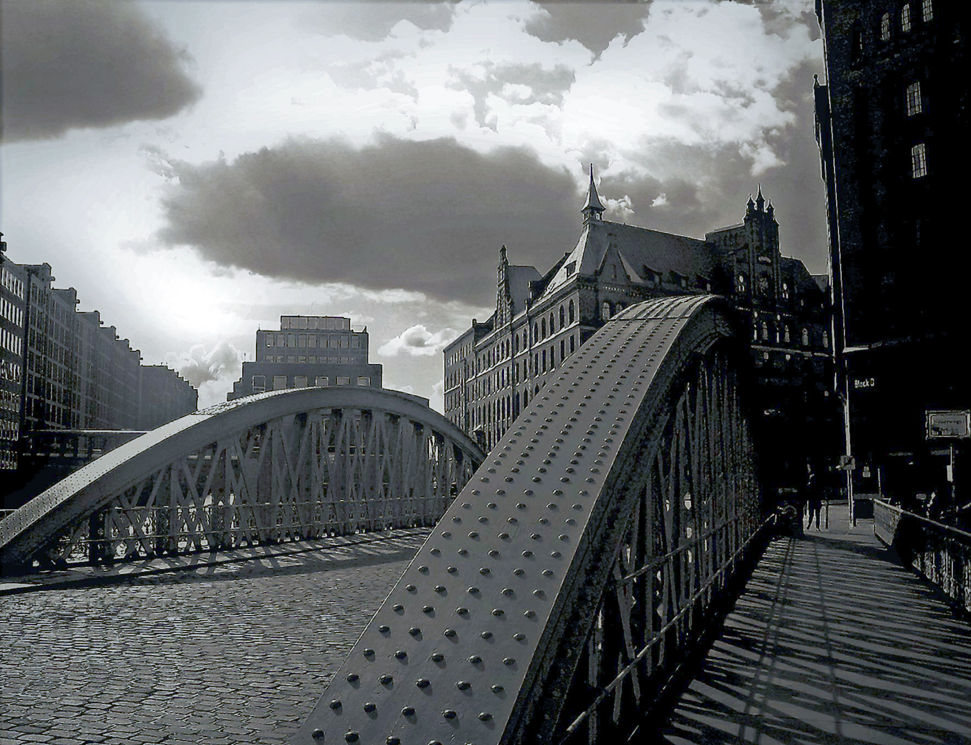 Neuerwegen Brücke In der Speicherstadt Hamburg