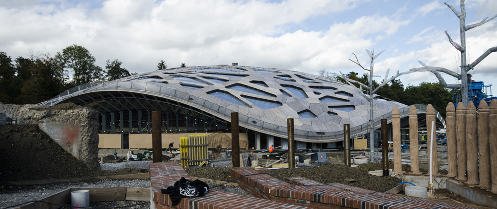 Neues Elephanten-Haus im Zoo Zürich Aussenansicht