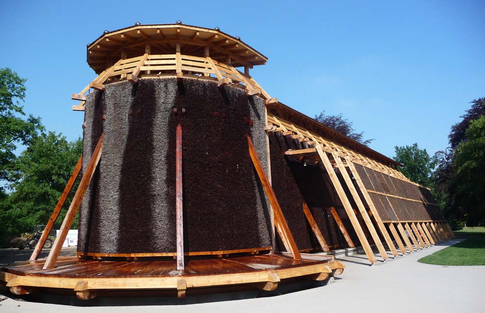 Neues Gradierwerk im Kurpark von Hamm