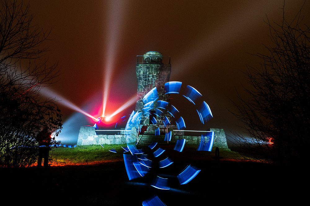 Neues Licht an der Bismarcksäule