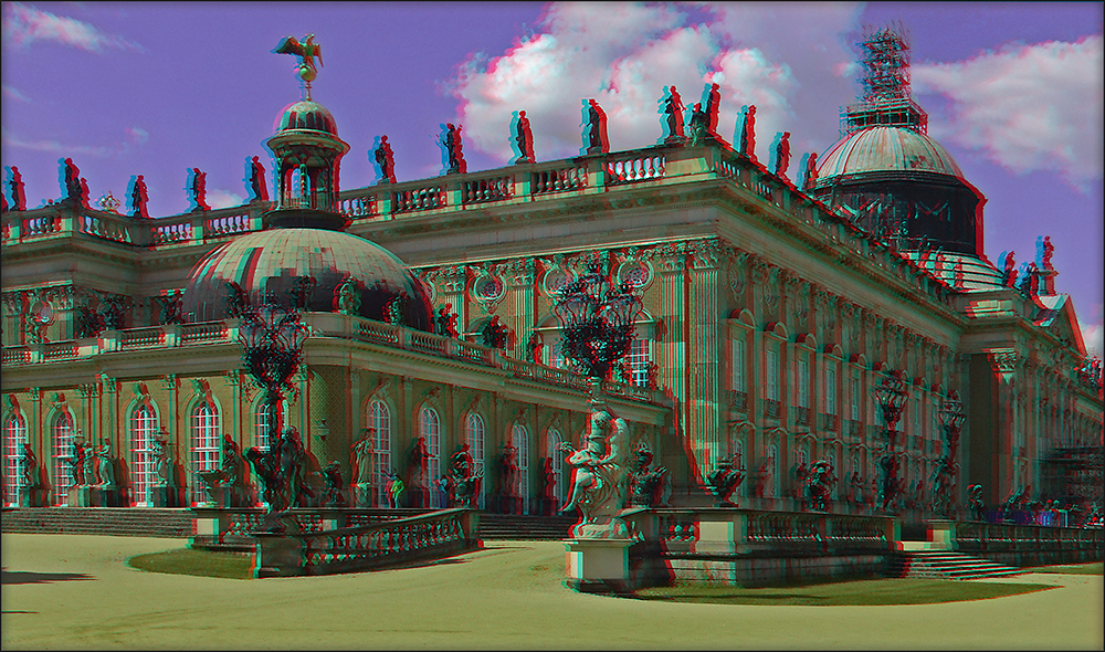 Neues Palais in Potsdam (3D)