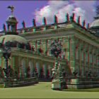 Neues Palais in Potsdam (3D)