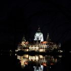 Neues Rathaus Hannover bei Nacht 