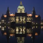 Neues Rathaus Hannover zur Blauen Stunde