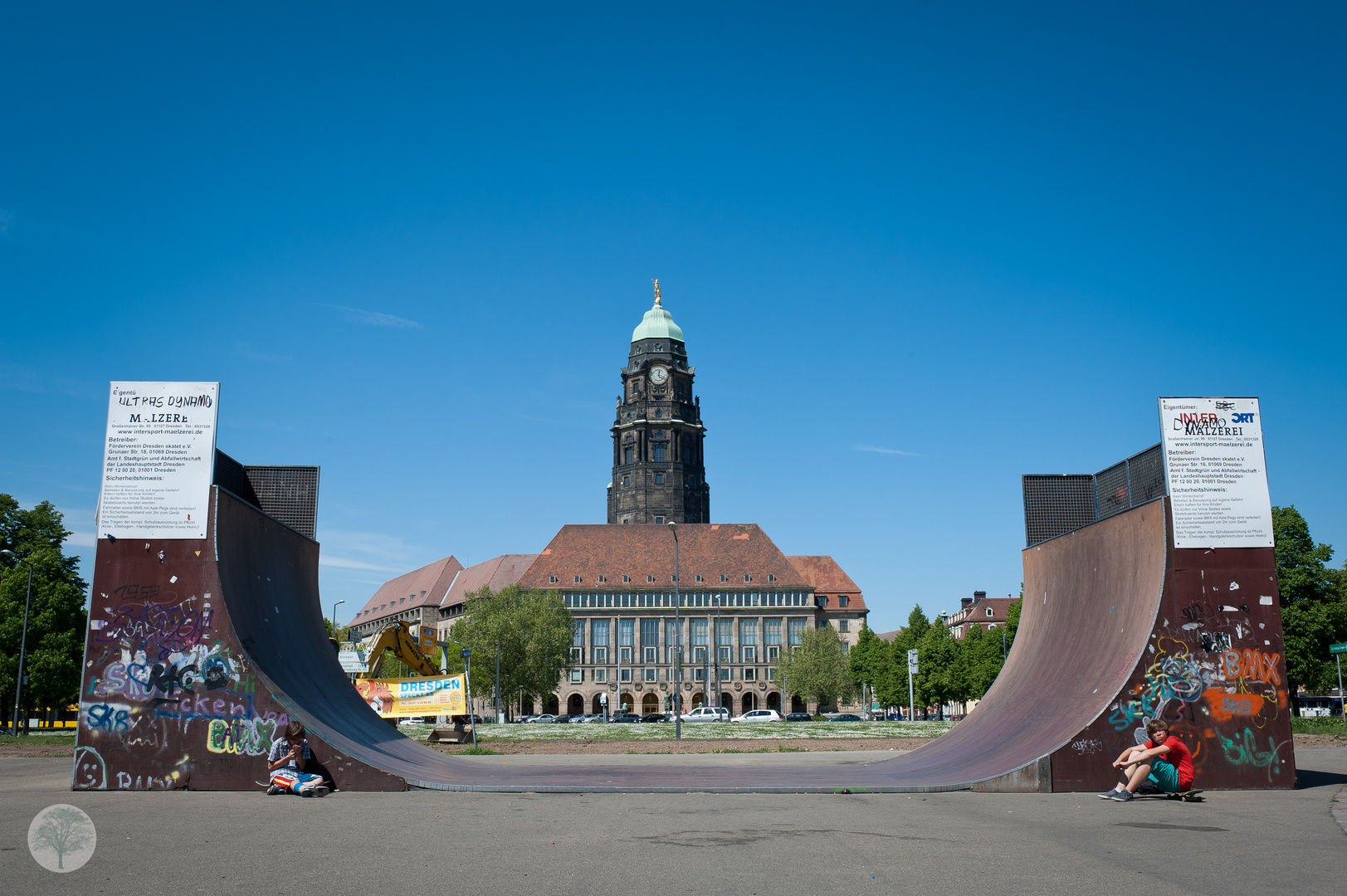 Neues Rathaus in der Halfpipe