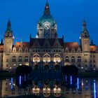 Neues Rathaus in Hannover bei Nacht