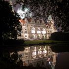 Neues Rathaus in Hannover bei Nacht