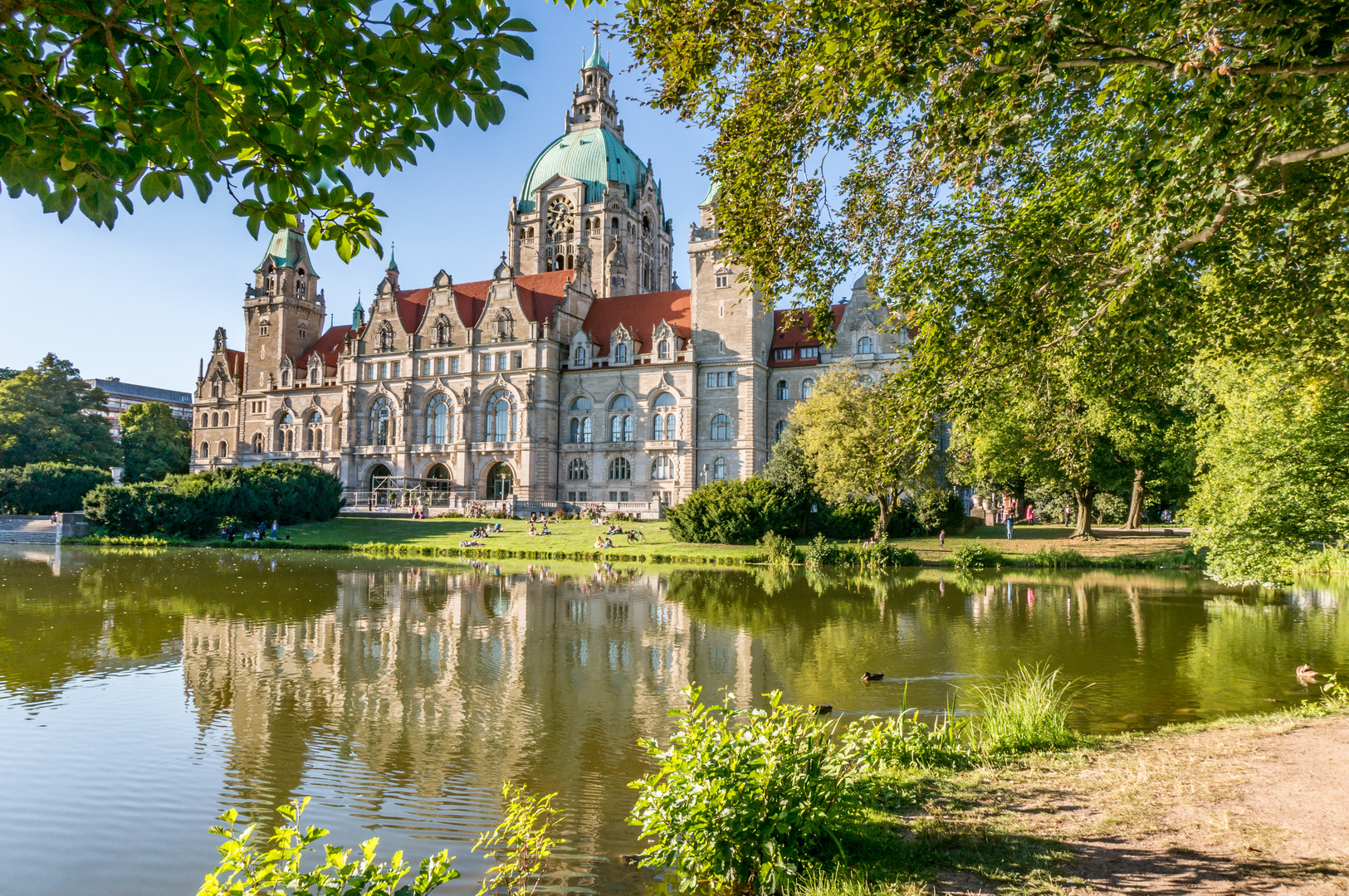 Neues Rathaus und Maschteich II - Hannover