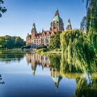 Neues Rathaus und Maschteich III- Hannover