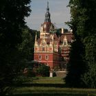 Neues Schloss Bad Muskau von Polen aus