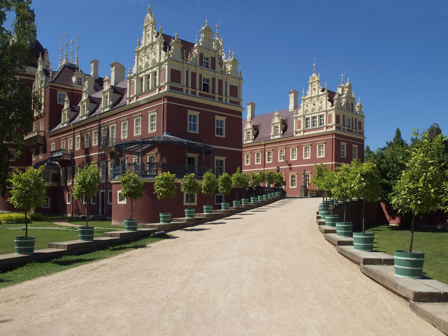 Neues Schloß im Fürst-Pückler-Park Bas Muskau