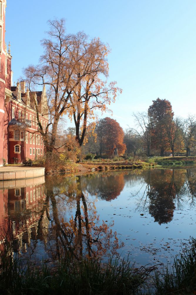 Neues Schloss mit Schlossteich, Bad Muskau