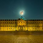 Neues Schloss - Stuttgart, Vollmond (Supermond)