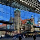 Neues und altes Rathaus in Chemnitz