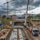 Neues von der Eisenbahnüberführung und Tunnelbaustelle 22.06.2018......