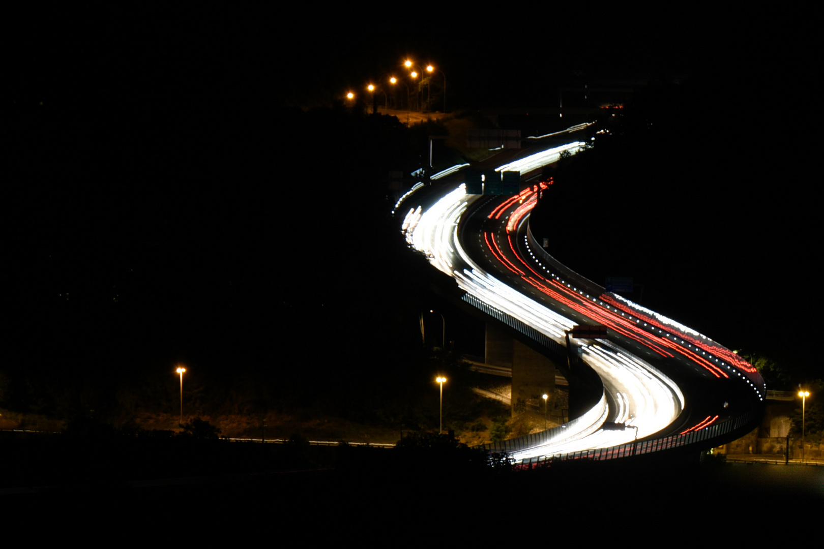 Neufeld Viadukt by Night