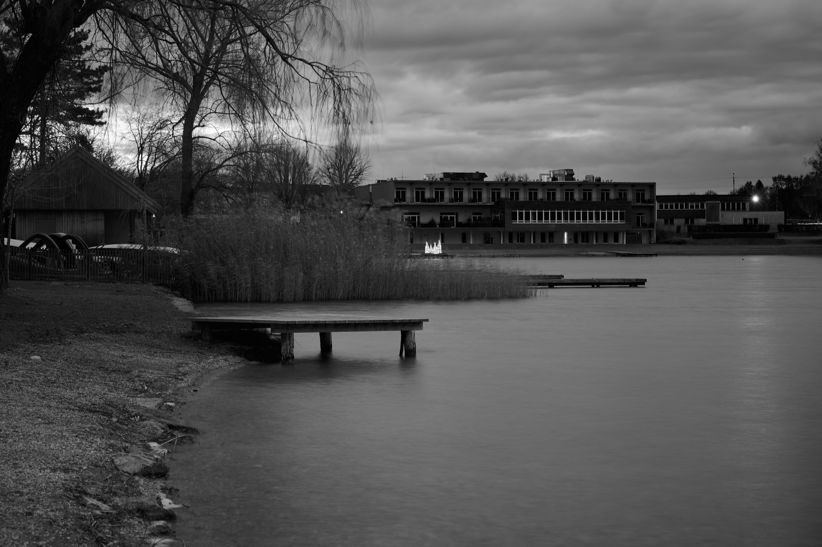 Neufeldersee in S/W