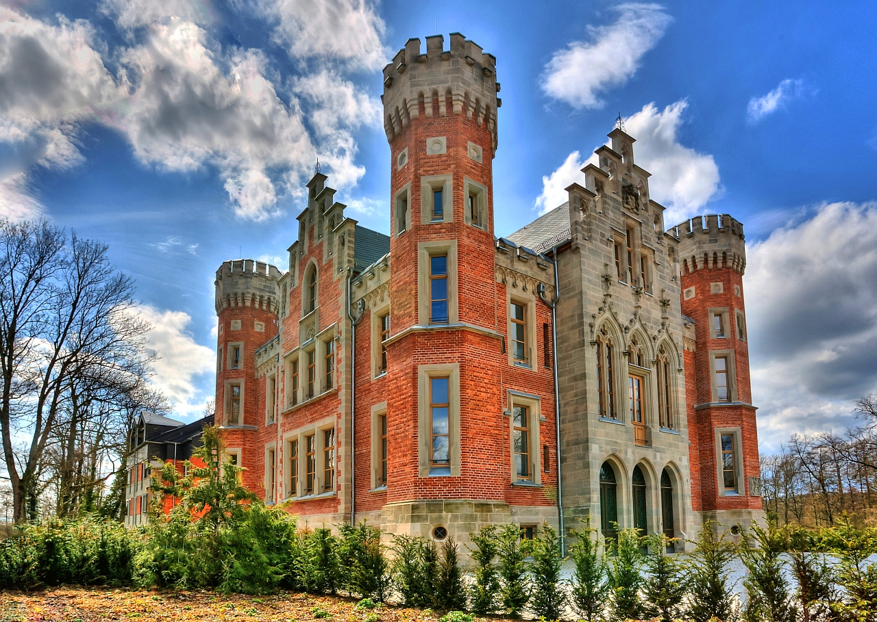 neugotisches Schloss in Coburg