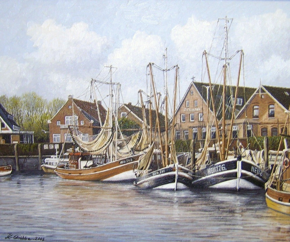 Neuharlingersiel-Hafen in Ostfriesland von 2008