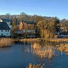 Neuhausen  Teich zum Schloss Purschenstein im Erzgebirge Sachsen