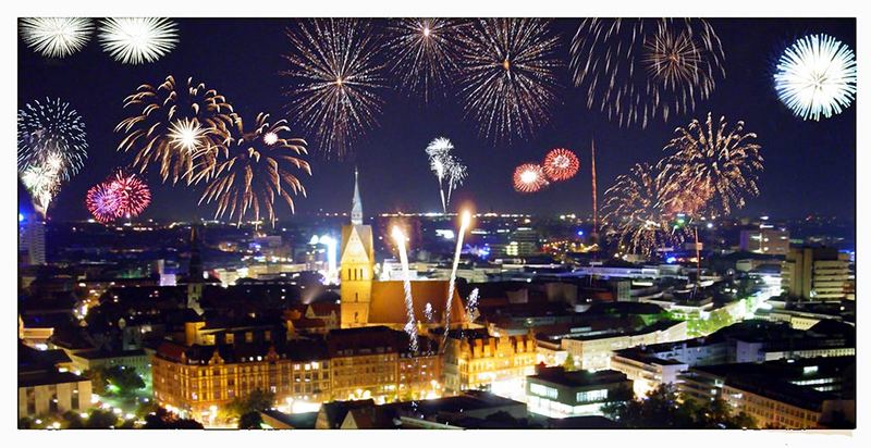 Neujahr in Hannover