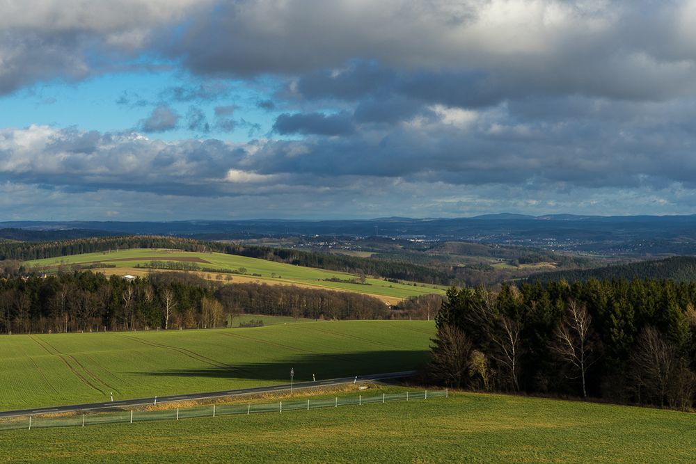 Neujahresblick über das Vogtland