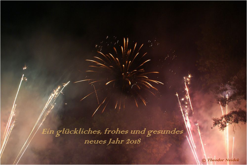 Neujahrsbild 2018 Foto &amp; Bild | kunstfotografie &amp; kultur, feuerwerk