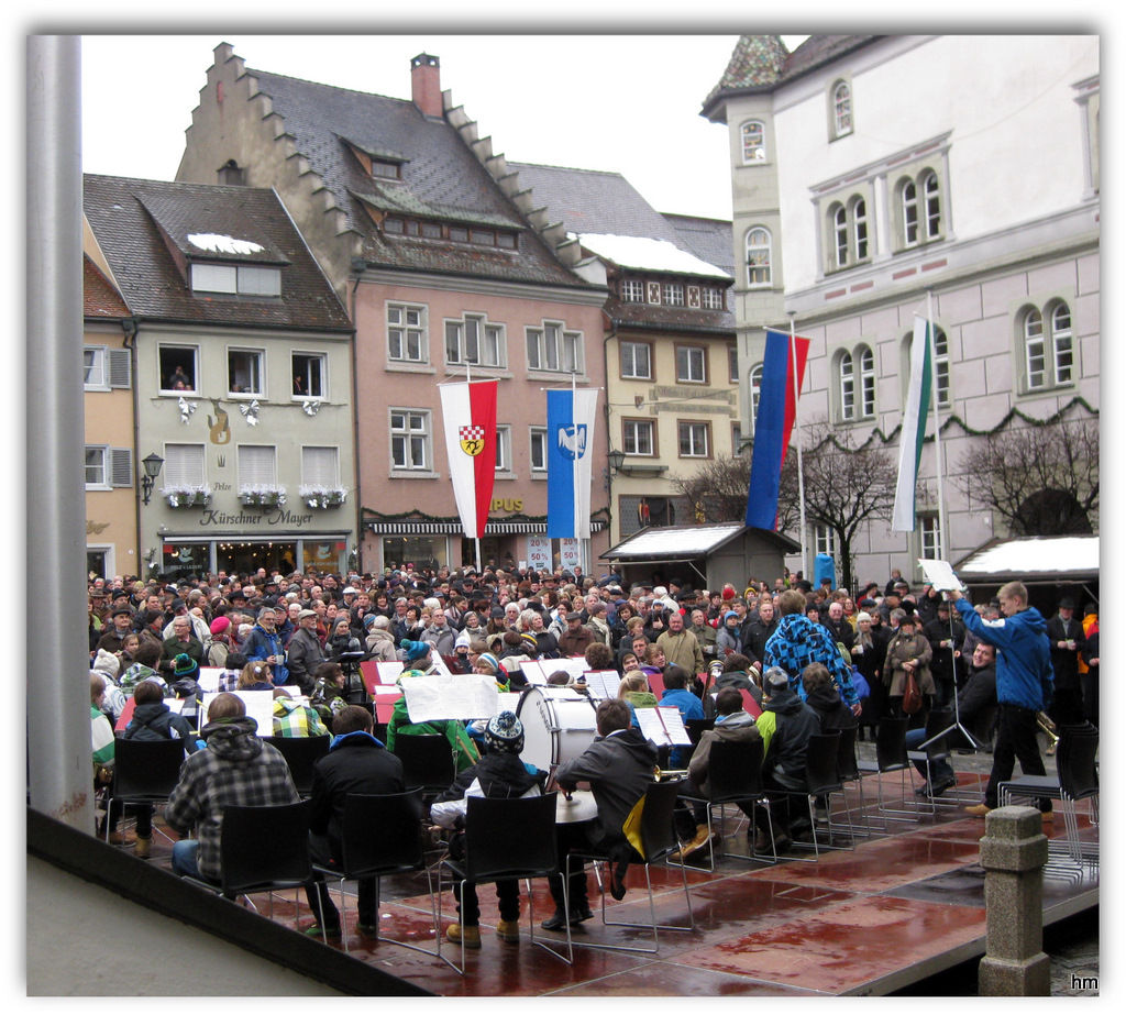 Neujahrsempfang auf dem Wangener Marktplatz