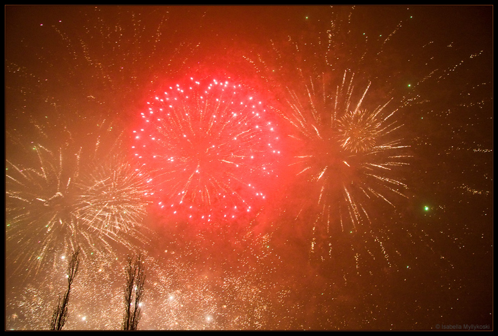 Neujahrsfeuerwerk in Mariehamn