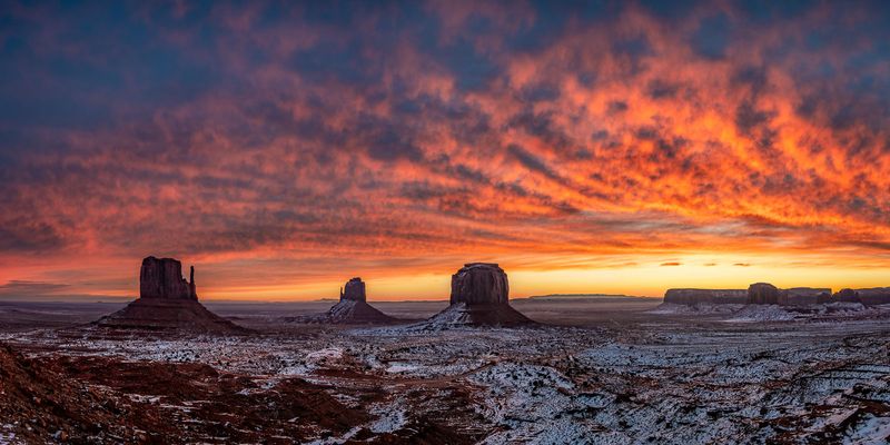 Neujahrsmorgen im Monument Valley