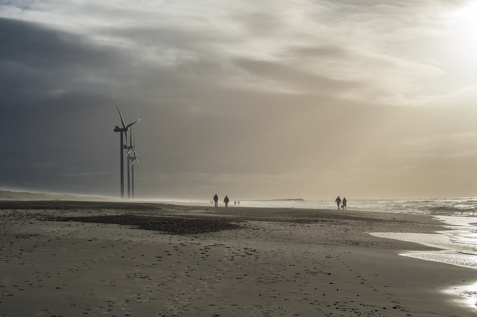 Neujahrsnebel Hvide Sande