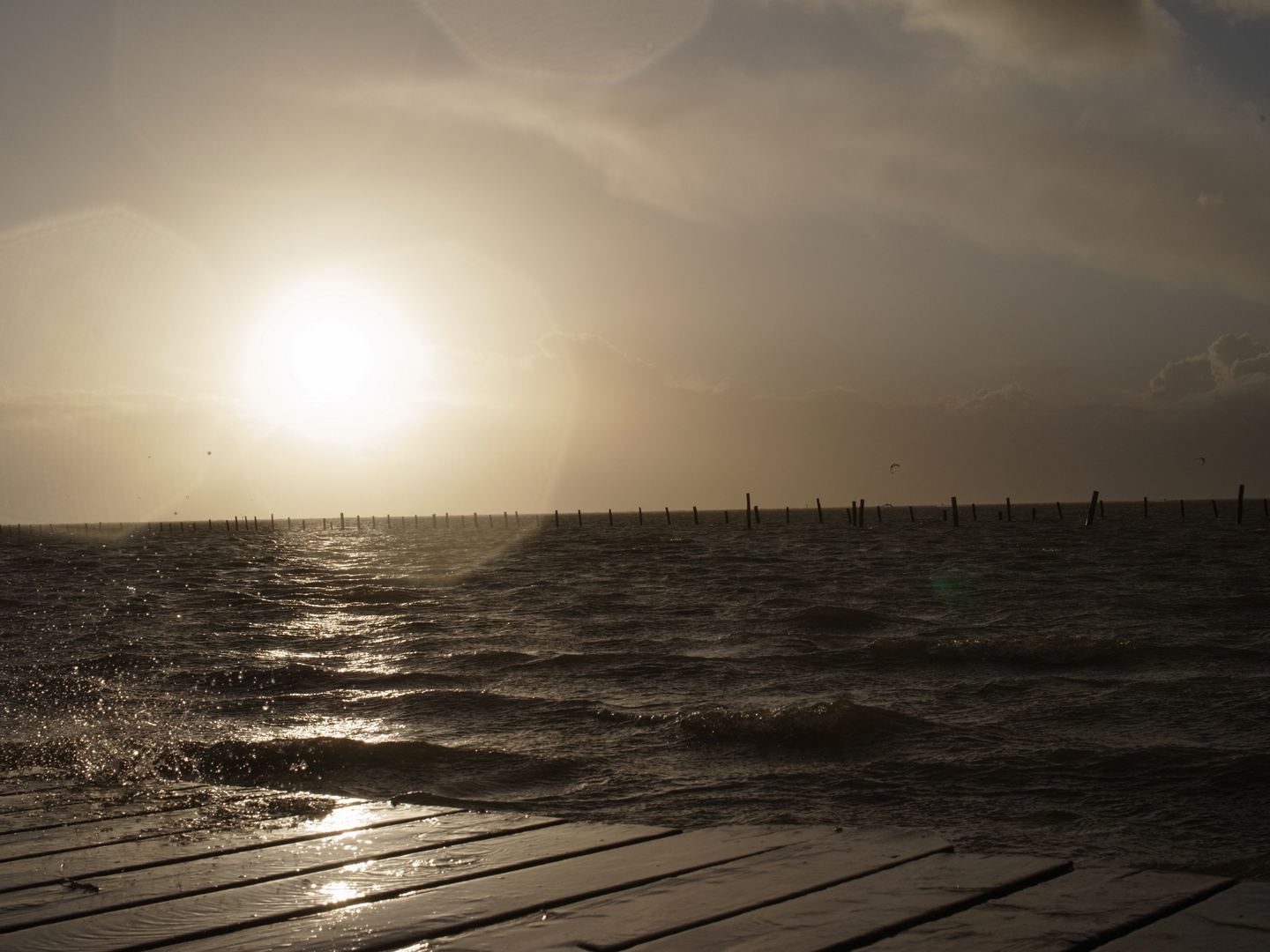 Neujahrssturm am Meer