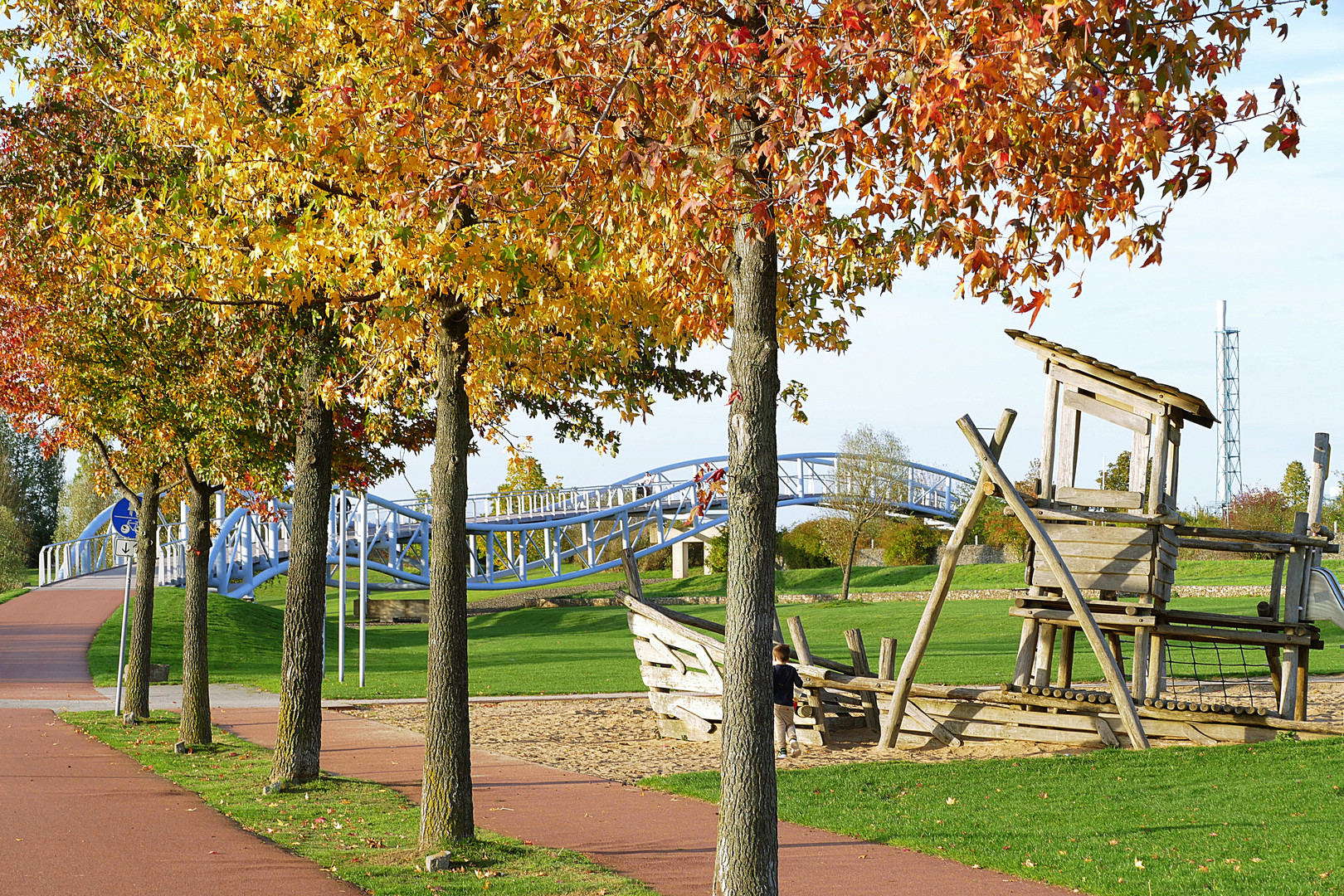 Neulandpark im Herbst