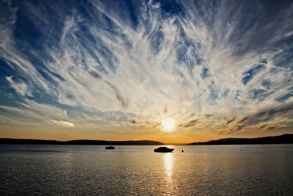 Neulich Abend am Bodensee