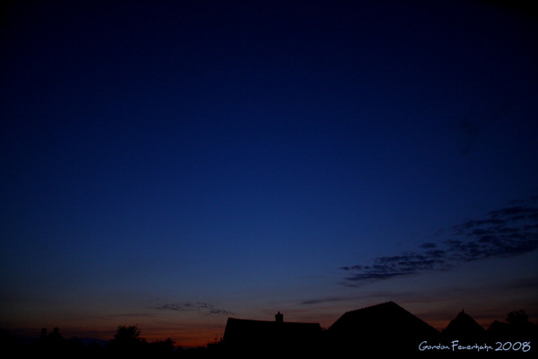 Neulich Abend auf meinem Balkon ...