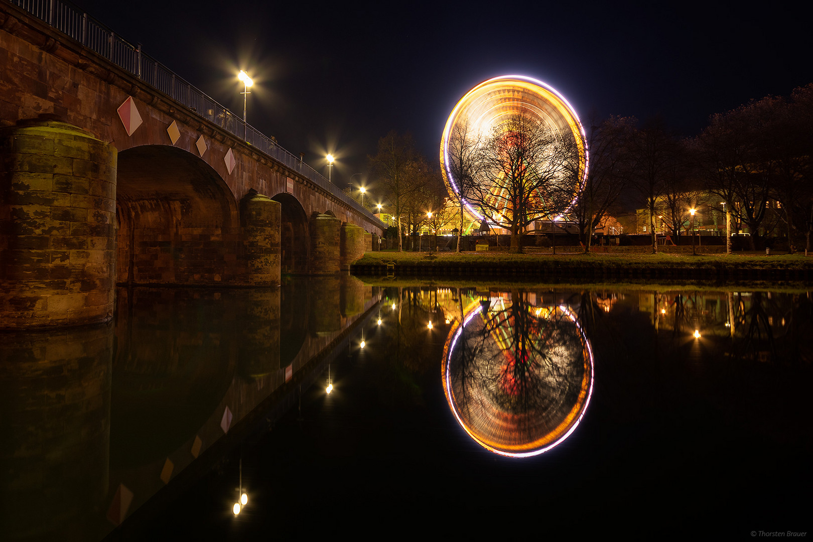 Neulich abends an der Saar