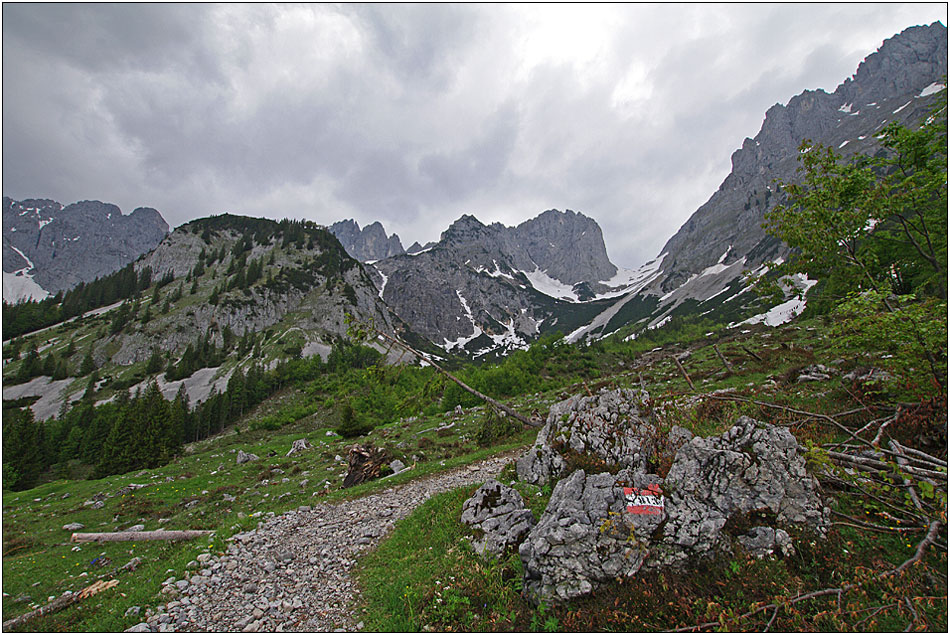 neulich auf dem Weg zur Gaudeamushütte